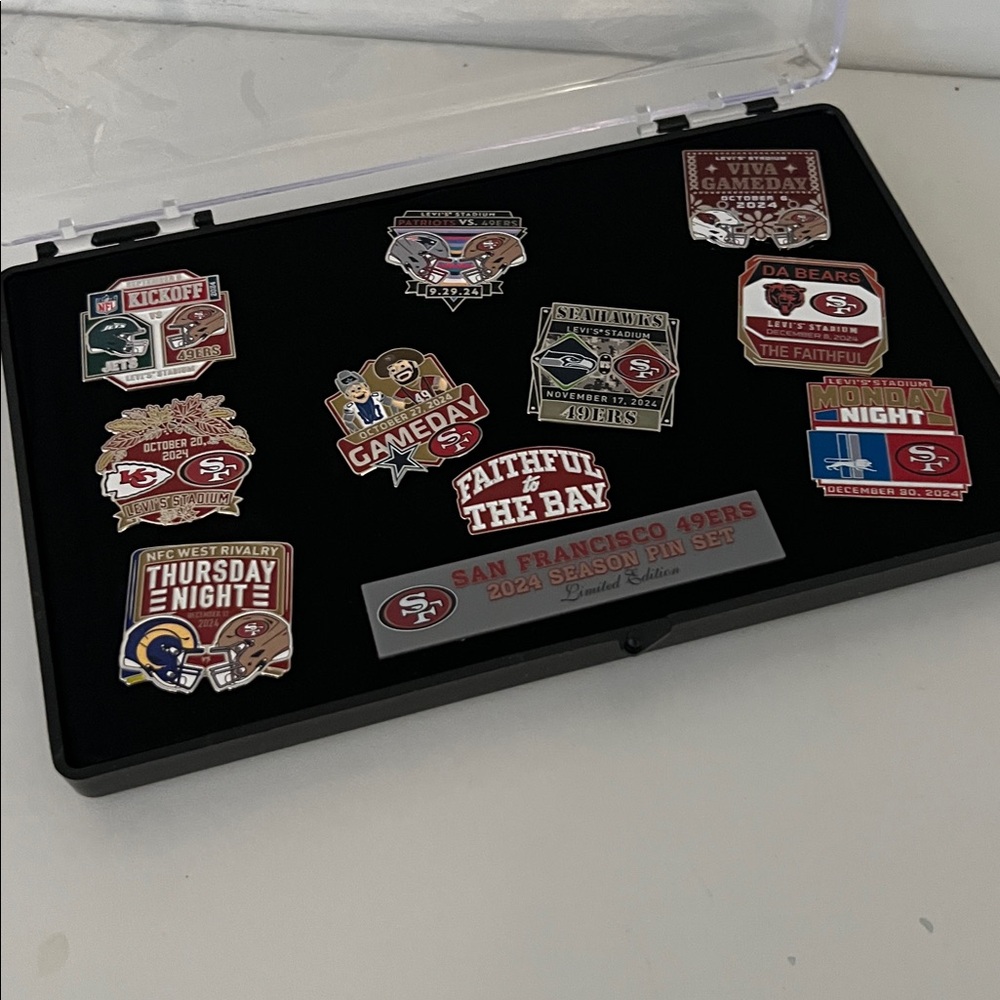San Francisco 49ers 2024 Season Pin Set
